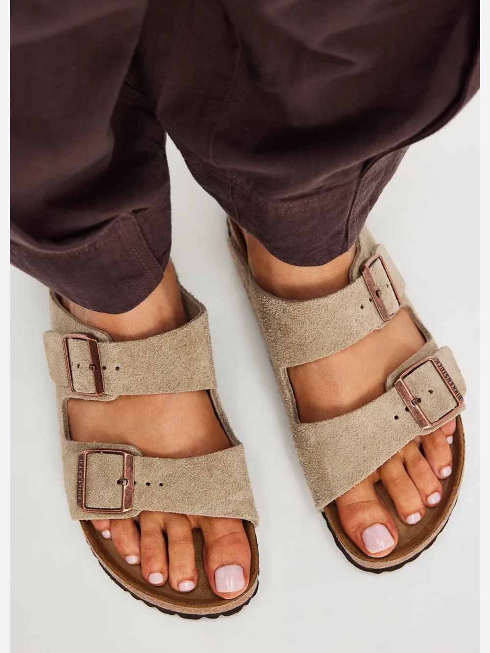 Birkenstock Arizona suede sandals size 39.5 gently used